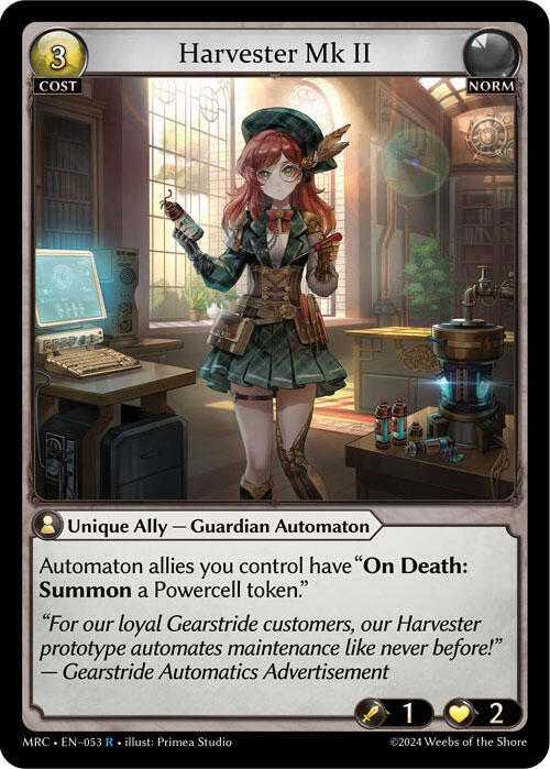Harvester Mk II, Mercurial Heart 053