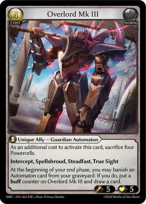 Overlord Mk III, Mercurial Heart 063