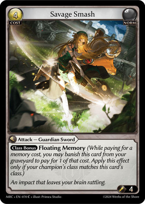 Savage Smash, Mercurial Heart 070