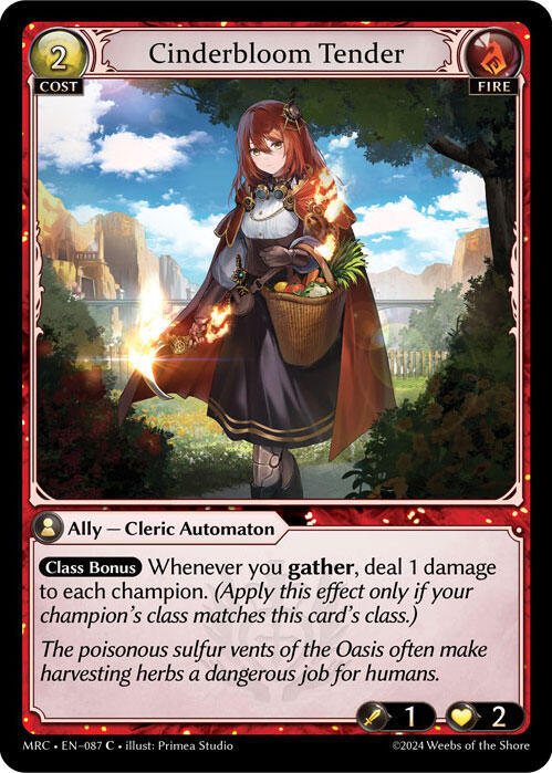 Cinderbloom Tender, Mercurial Heart 087