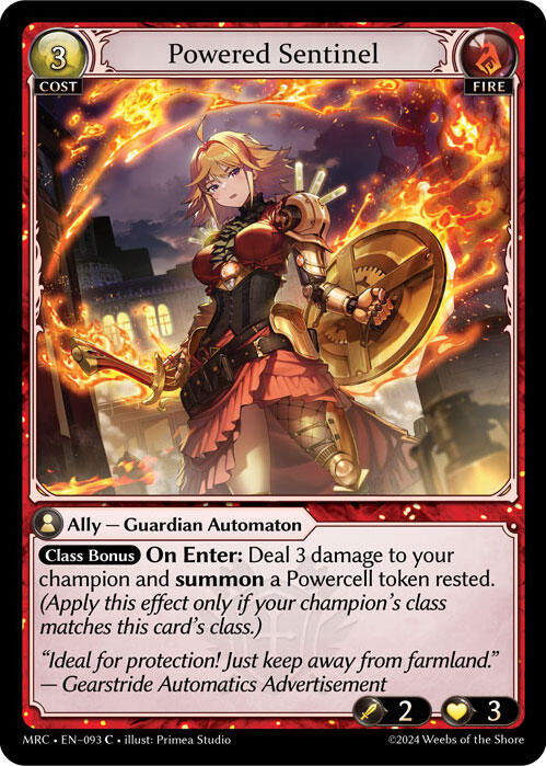 Powered Sentinel, Mercurial Heart 093
