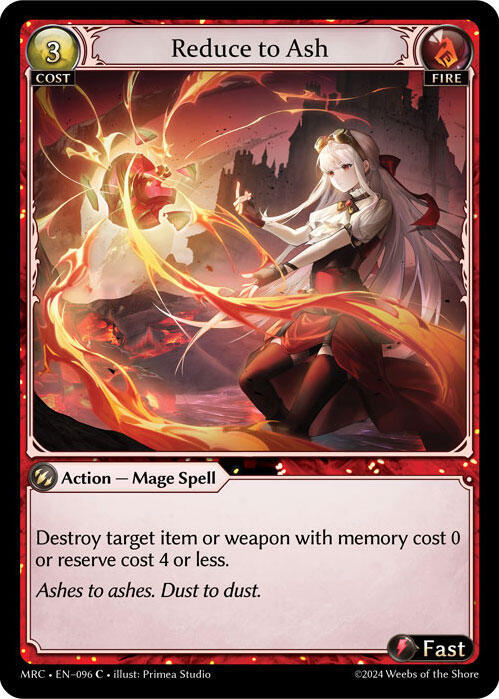 Reduce to Ash, Mercurial Heart 096