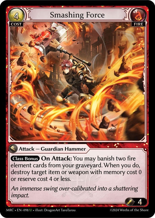 Smashing Force, Mercurial Heart 098