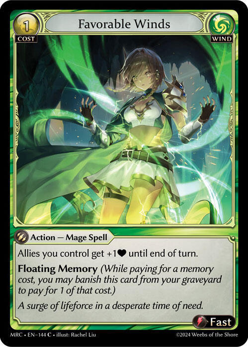 Favorable Winds, Mercurial Heart 144