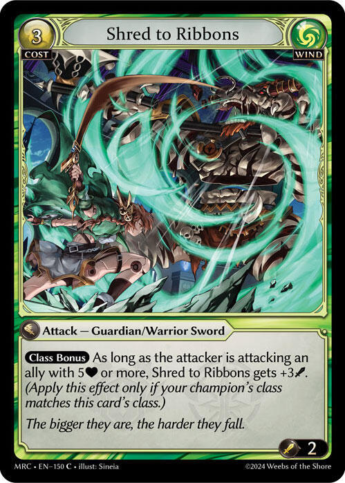 Shred to Ribbons, Mercurial Heart 150