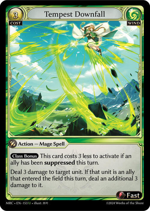 Tempest Downfall, Mercurial Heart 153