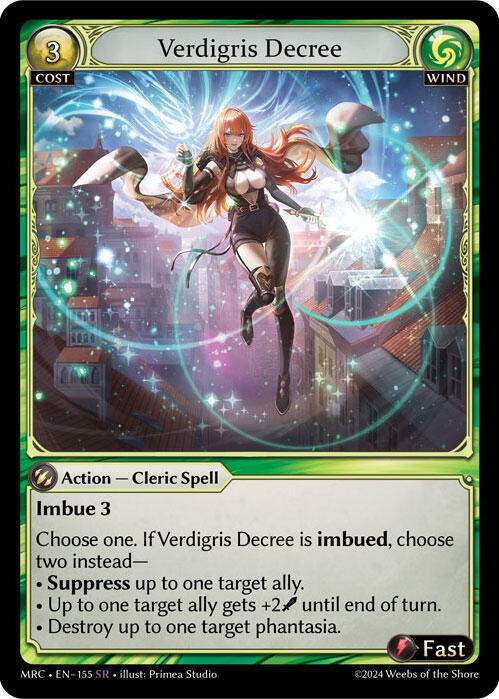 Verdigris Decree, Mercurial Heart 155