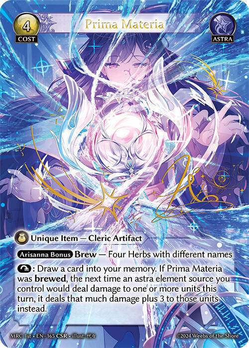 Prima Materia (CSR), Mercurial Heart 165