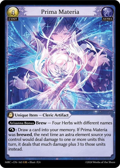 Prima Materia, Mercurial Heart 165