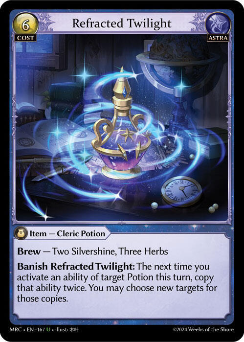Refracted Twilight, Mercurial Heart 167