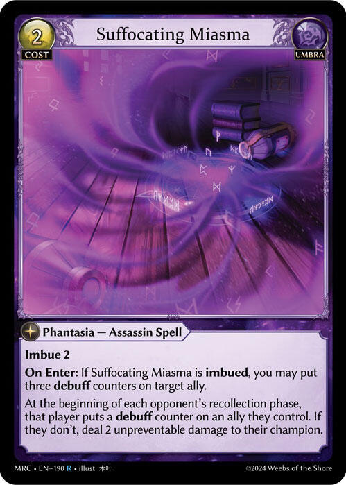 Suffocating Miasma, Mercurial Heart 190