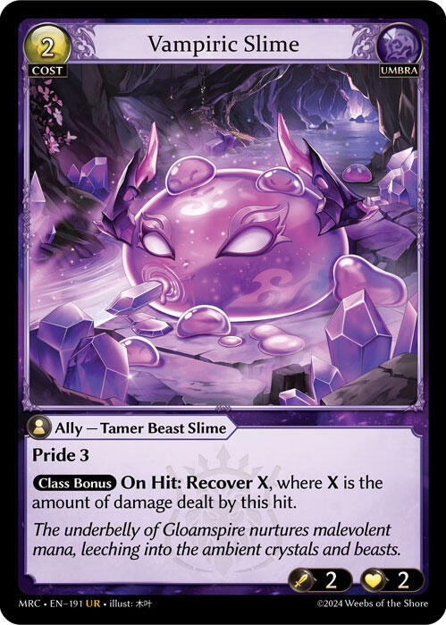 Vampiric Slime, Mercurial Heart 191