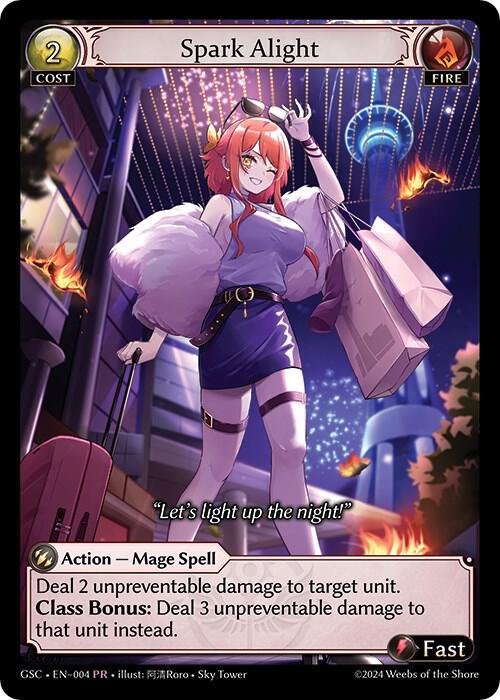 Spark Alight, Promotional Cards 004