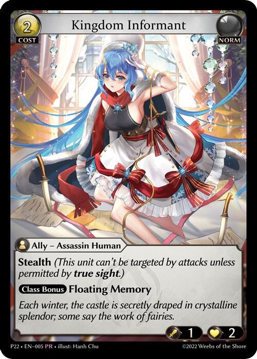 Kingdom Informant, Promotional Cards 005