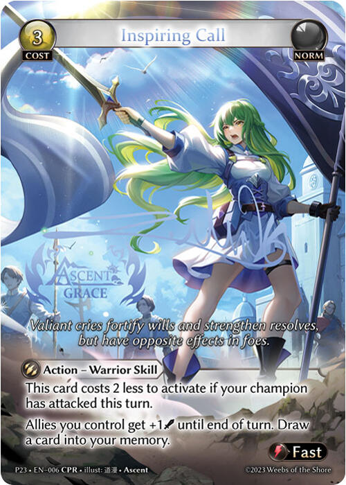 Inspiring Call (Ascent Grace), Promotional Cards 006