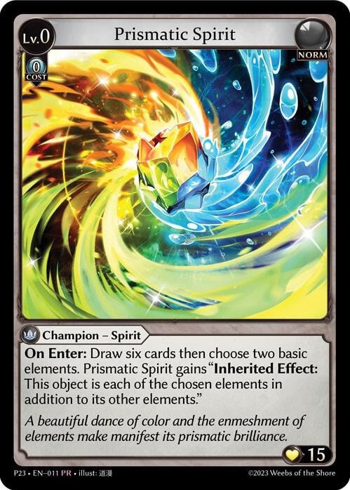 Prismatic Spirit, Promotional Cards 011