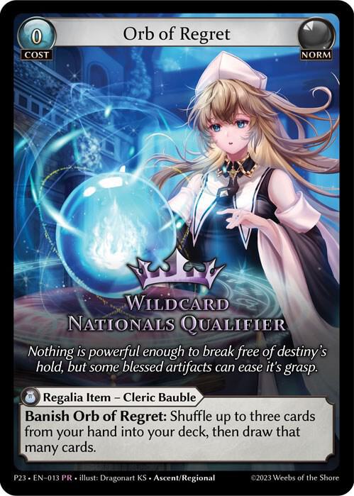 Orb of Regret, Promotional Cards 013