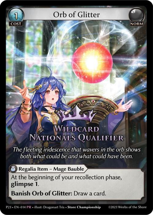 Orb of Glitter, Promotional Cards 014