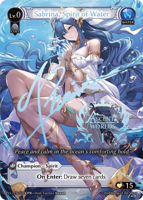 Sabrina, Spirit of Water, Promotional Cards 020