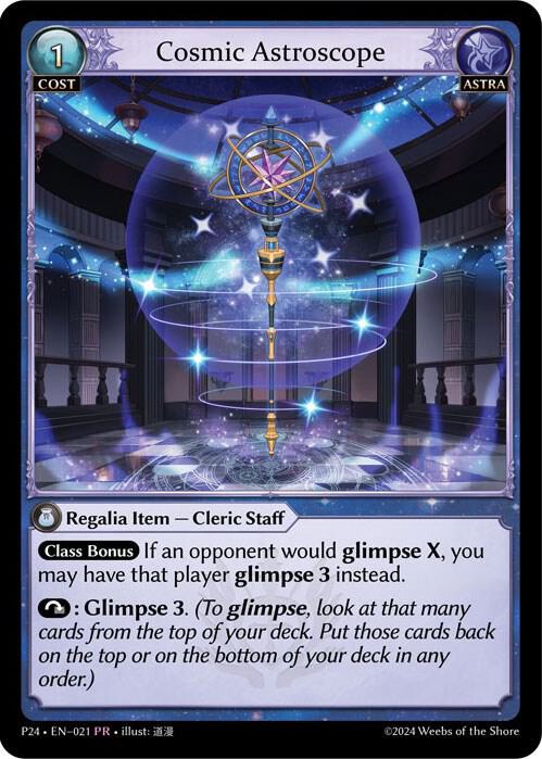 Cosmic Astroscope, Promotional Cards 021