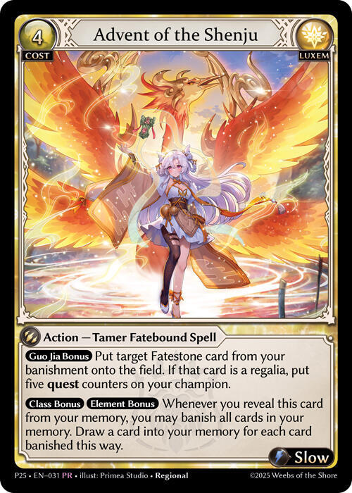 Advent of the Shenju, Promotional Cards 031