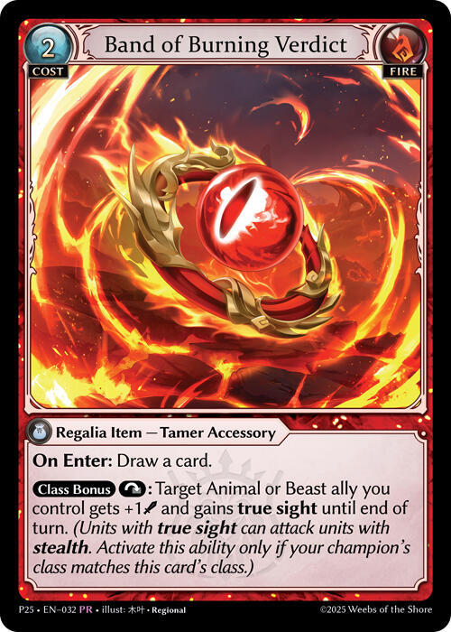 Band of Burning Verdict, Promotional Cards 032