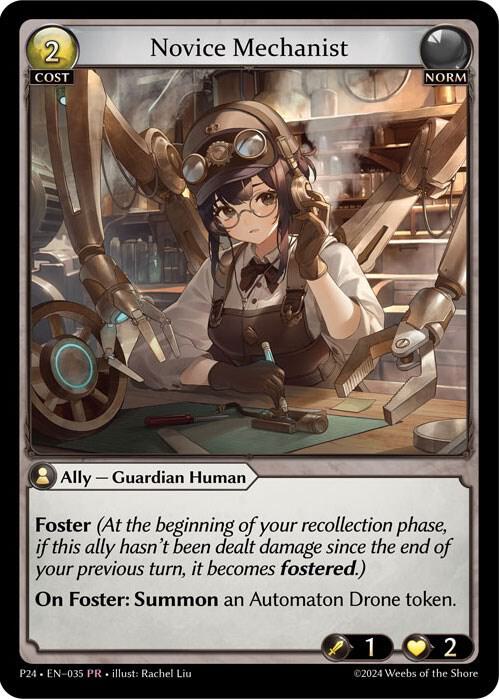Novice Mechanist, Promotional Cards 035
