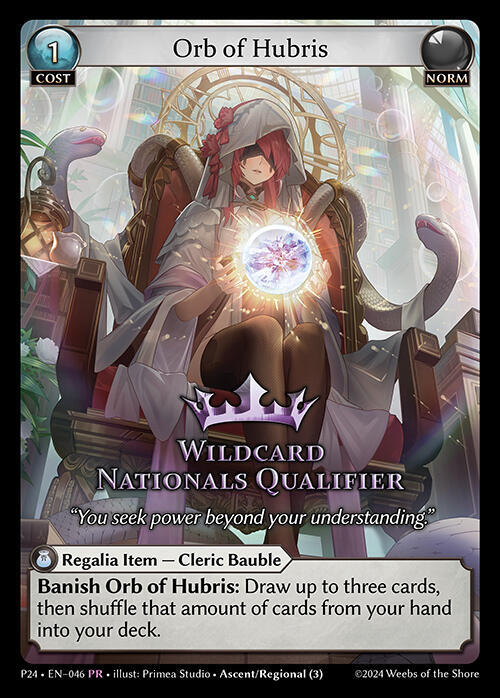 Orb of Hubris, Promotional Cards 046