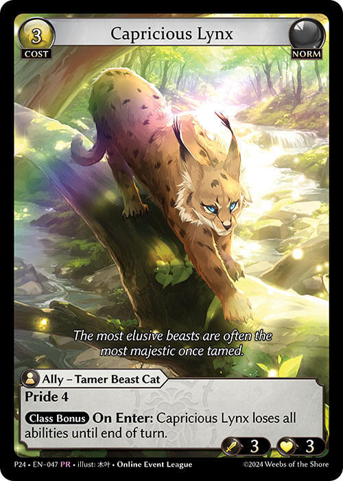Capricious Lynx, Promotional Cards 047