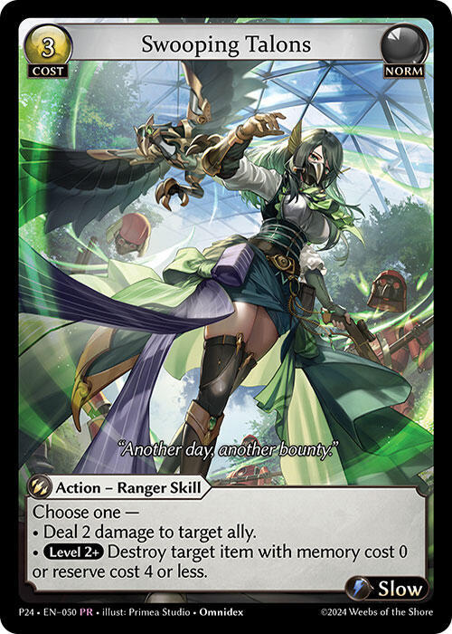 Swooping Talons, Promotional Cards 050