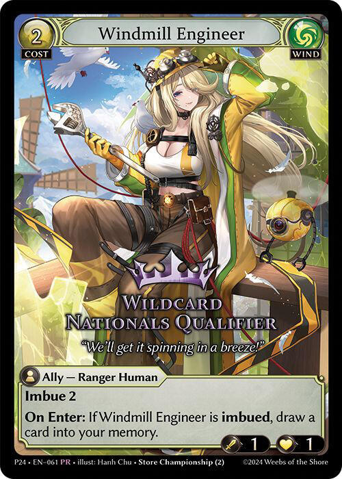 Windmill Engineer, Promotional Cards 061