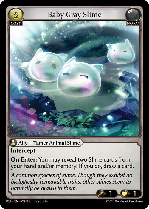 Baby Gray Slime, Promotional Cards 073