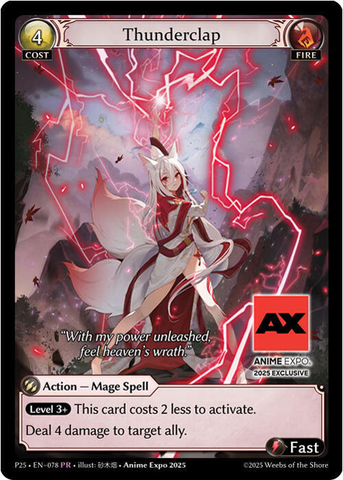 Thunderclap, Promotional Cards 076
