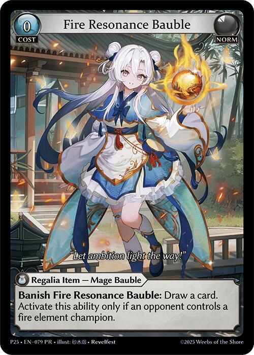 Fire Resonance Bauble, Promotional Cards 079