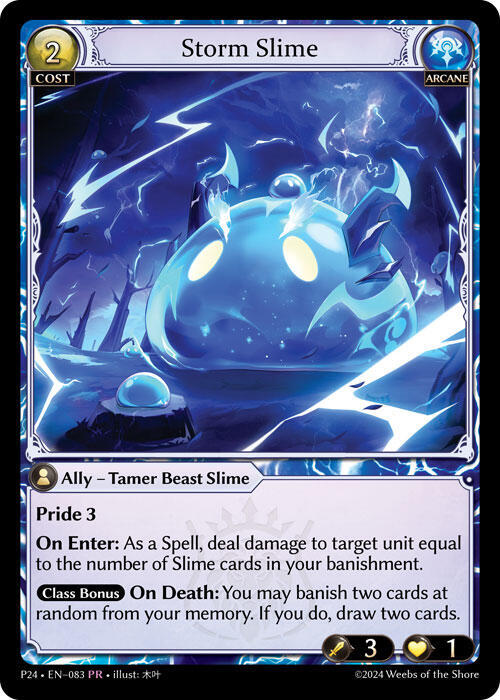 Storm Slime, Promotional Cards 083
