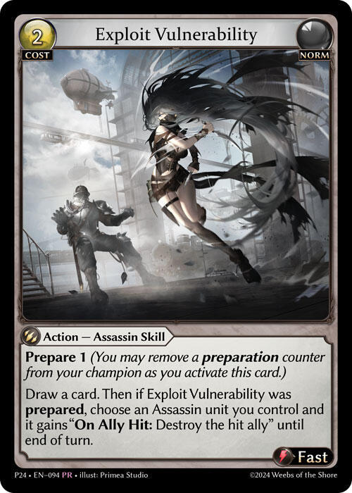 Exploit Vulnerability, Promotional Cards 094