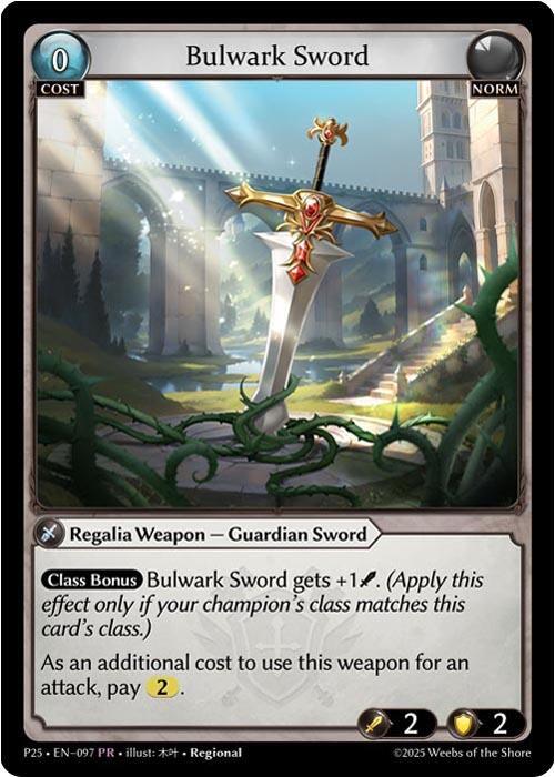 Bulwark Sword (097), Promotional Cards 097