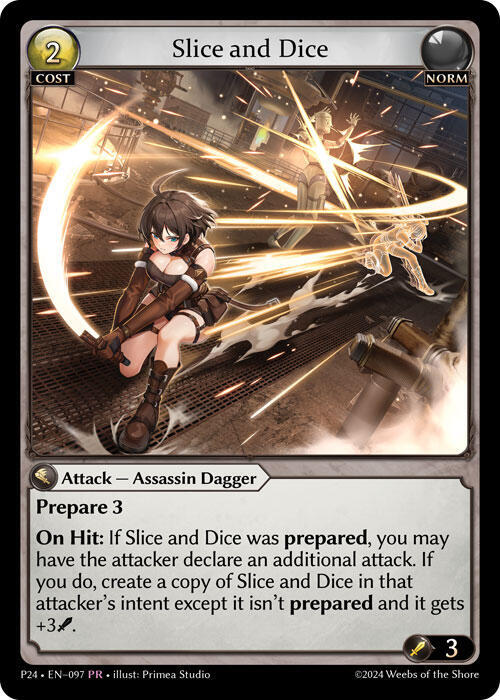 Slice and Dice, Promotional Cards 097