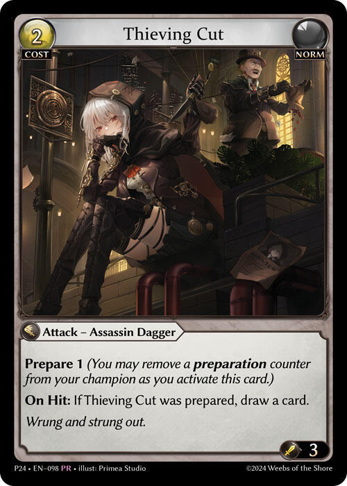 Thieving Cut, Promotional Cards 098