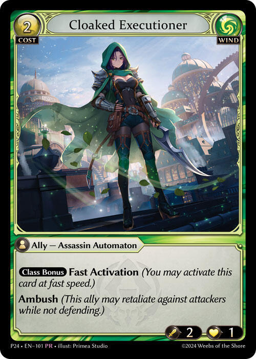 Cloaked Executioner, Promotional Cards 101