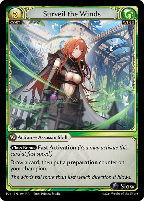 Surveil the Winds, Promotional Cards 104