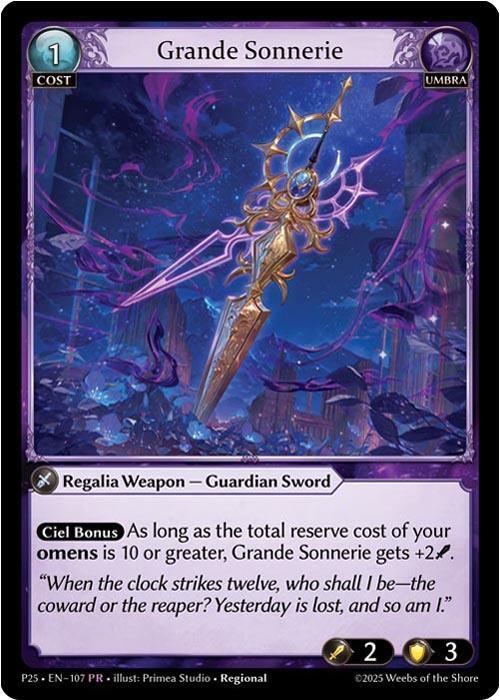 Grande Sonnerie, Promotional Cards 107