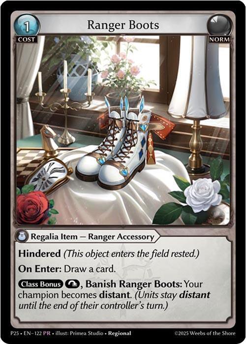 Ranger Boots, Promotional Cards 122