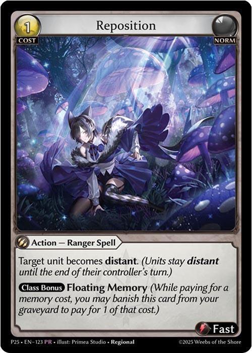 Reposition, Promotional Cards 123