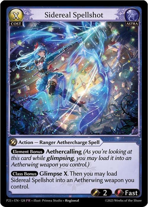 Sidereal Spellshot, Promotional Cards 128