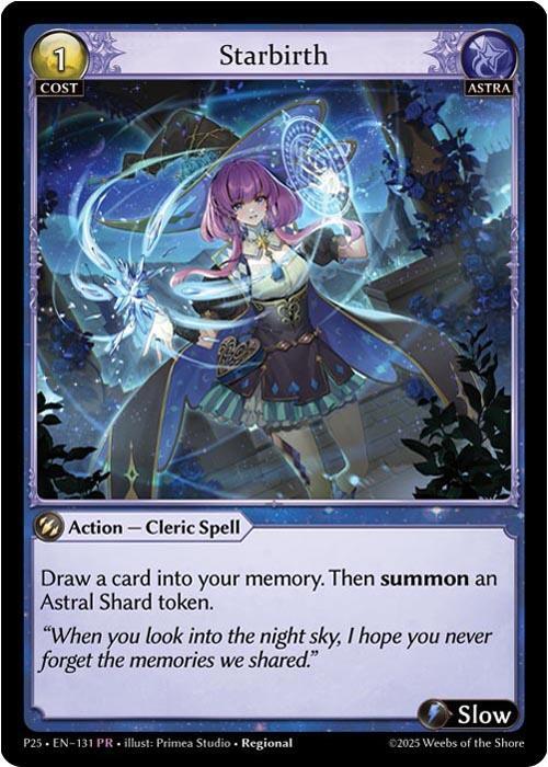 Starbirth, Promotional Cards 131