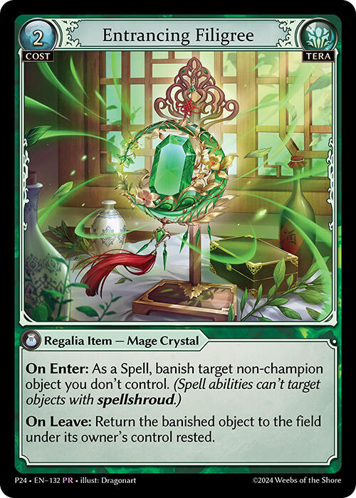 Entrancing Filigree, Promotional Cards 132