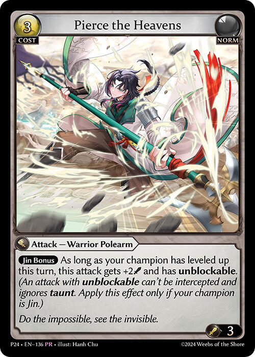 Pierce the Heavens, Promotional Cards 136