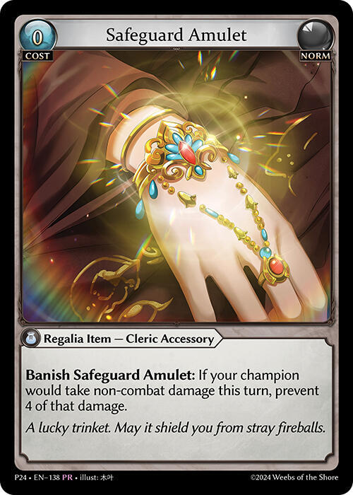Safeguard Amulet, Promotional Cards 138