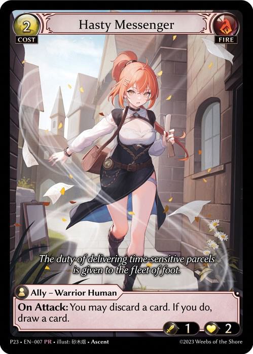 Hasty Messenger, Promotional Cards 139